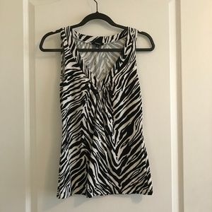 Express zebra print tank top